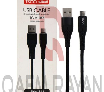 کابل میکرو یو اس بی مدل TSCO TC A189 طول 1 متر
