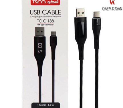 کابل تبدیل USB به Type-C تسکو مدل TC C188 طول 1 متر