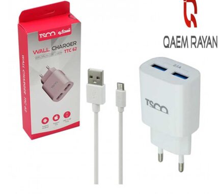 شارژر دیواری دو پورت تسکو TTC 62
