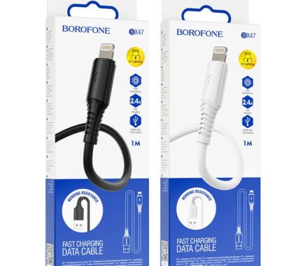 کابل شارژ لایتنینگ بروفون مدل BX47 طول 1 متر