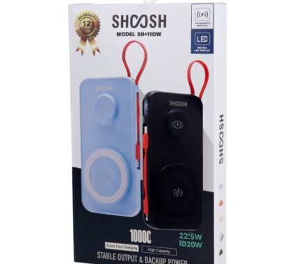 پاوربانک بی سیم فست شارژ شوش SH+110W PD 22.5W ظرفیت 10000 میلی آمپر