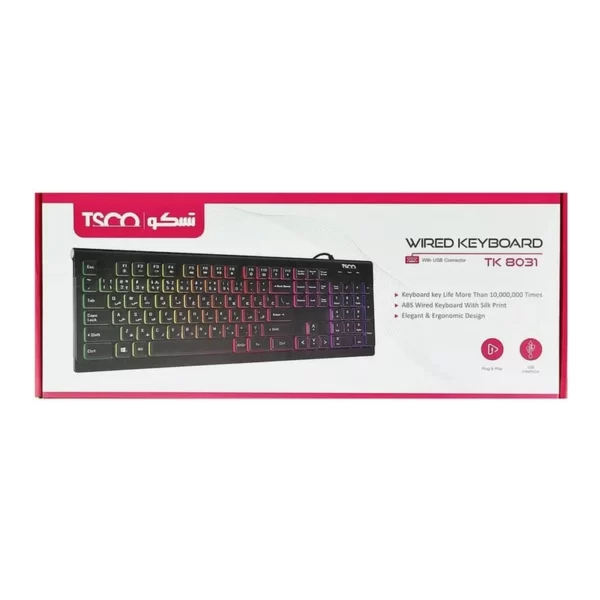 کیبورد گیمینگ تسکو مدل TK 8031