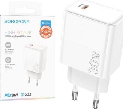 شارژر دیواری بروفون 30وات مدل BA77A USB PD