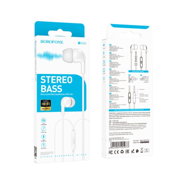 هندزفری سیمی BOROFONE بروفون مدل BM83