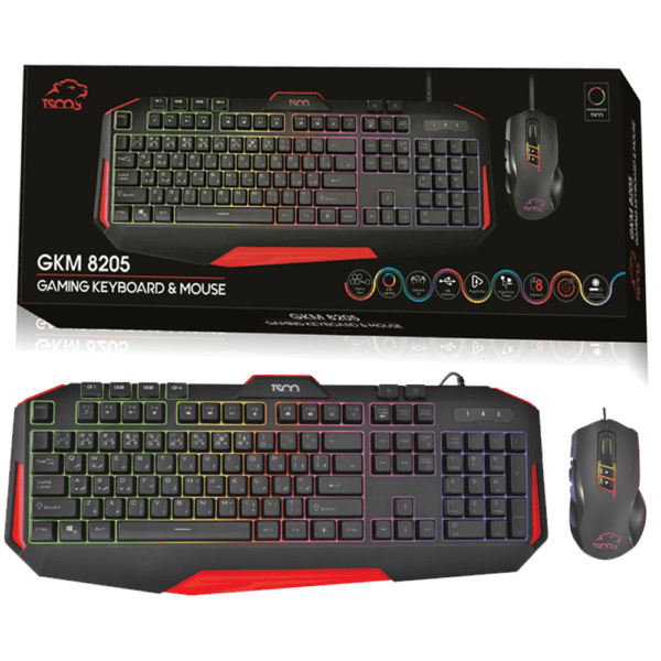 کیبورد و موس گیمینگ تسکو مدل GKM 8205