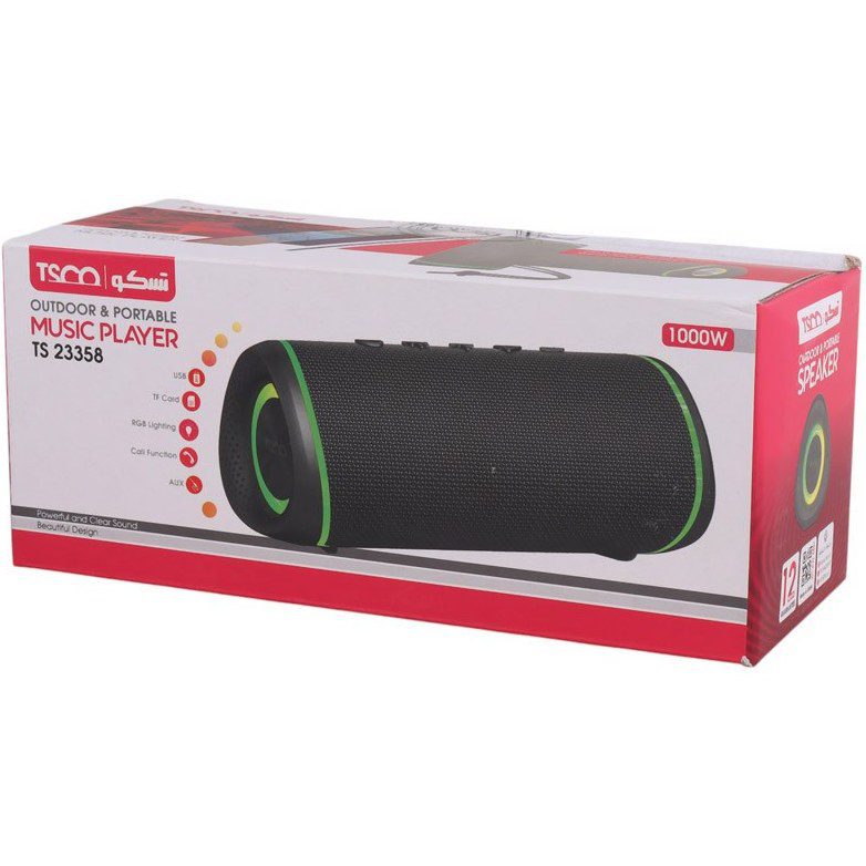 اسپیکر بلوتوثی پرتابل تسکو مدل TS 23358 اسپیکر بلوتوثی پرتابل تسکو مدل TS 23358