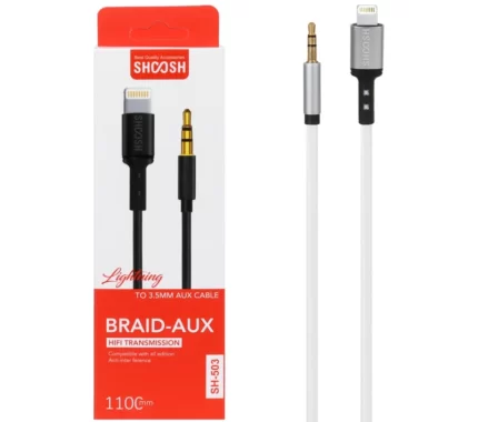 کابل تبدیل AUX به لایتنینگ شوش مدل SH 503