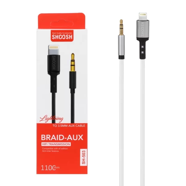 کابل تبدیل AUX به لایتنینگ شوش مدل SH 503
