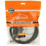 کابل دو سر DisplayPort مشکی با پشتیبانی از 4K