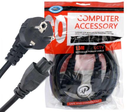 کابل برق لپ‌تاپ XP Product مدل سه پین طول 1.5 متر