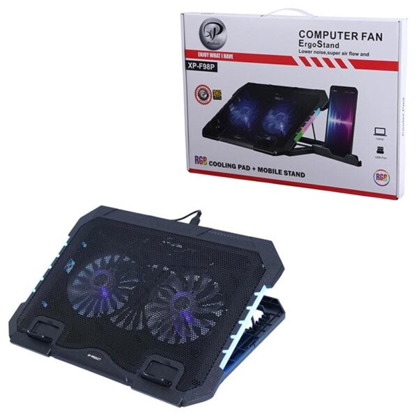 کول پد حرفه‌ای با نورپردازی RGB و فن‌های 1300RPM