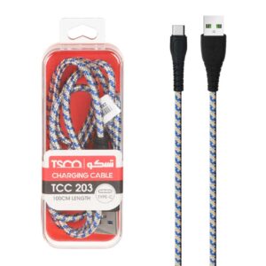 کابل USB‑C تسکو مدل TCC203 طول ۱ متر
