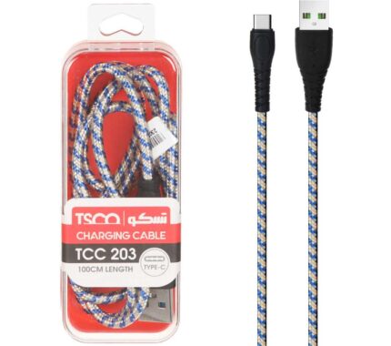 کابل USB‑C تسکو مدل TCC203 طول ۱ متر