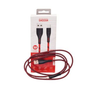 کابل تایپ سی فست شارژ Shoosh SH117C 5A 1.1m