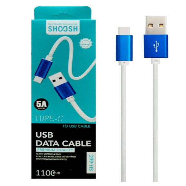 کابل تایپ سی فست شارژ برند SHOOSH مدل SH-66C
