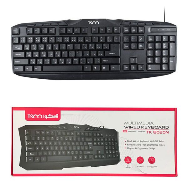 کیبورد باسیم تسکو مدل TK 8020