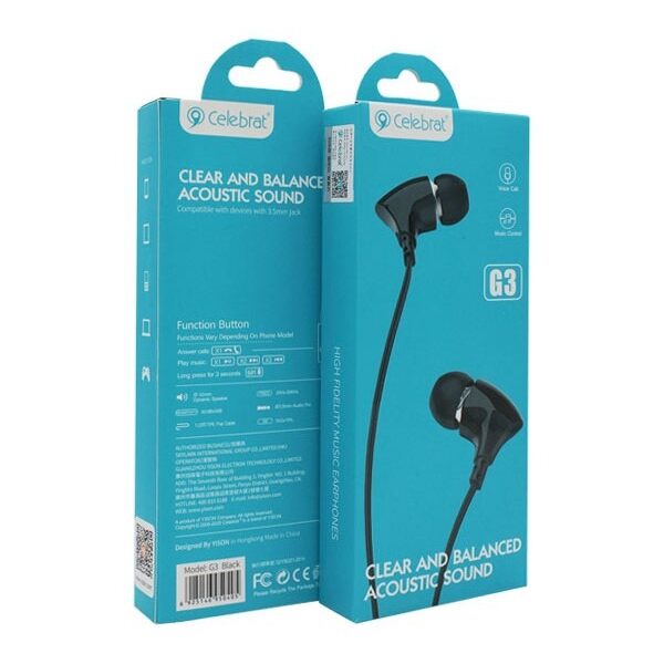 هندزفری سیمی سلبریت G3