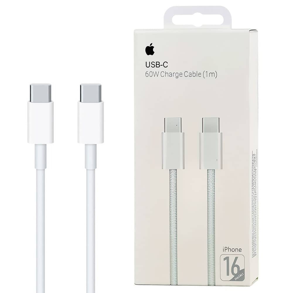 کابل آیفون 16 اصلی اپل iPhone 16 Pro Max (type-c to type-c) کابل آیفون 16 اصلی اپل iPhone 16 Pro Max (type-c to type-c)