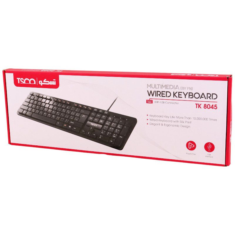 کیبورد سیمی تسکو TK8045 کیبورد سیمی تسکو TK8045