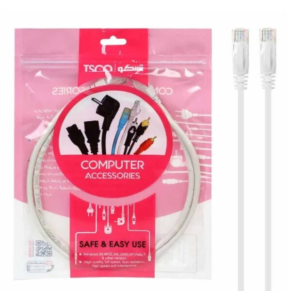 کابل شبکه تسکو TNC610 CAT6 CCU طول ۱ متر