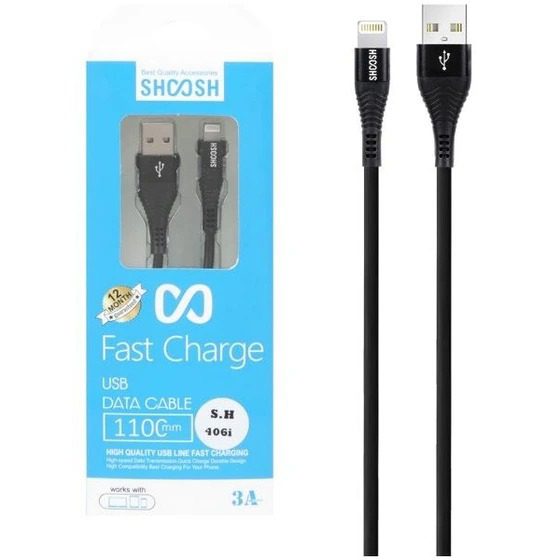 کابل شارژ لایتنینگ SH406i طول 1.1 متر