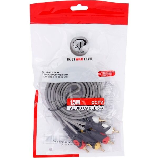 کابل 3 به 3 RCA ایکس پی پروداکت طول 1.5 متر