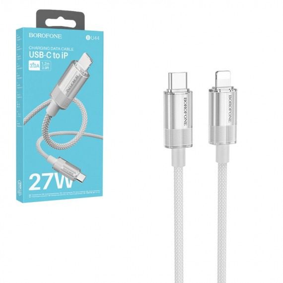 کابل شارژ Type-c به لایتنینگ بروفون مدل BU44 طول 1.2 متر