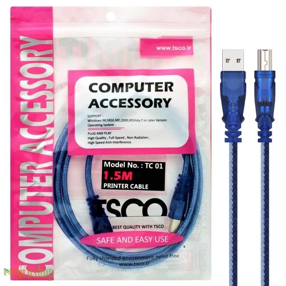 کابل پرینتر تسکو مدل TC01 طول ۱.۵ متر کابل پرینتر تسکو مدل TC01 طول ۱.۵ متر