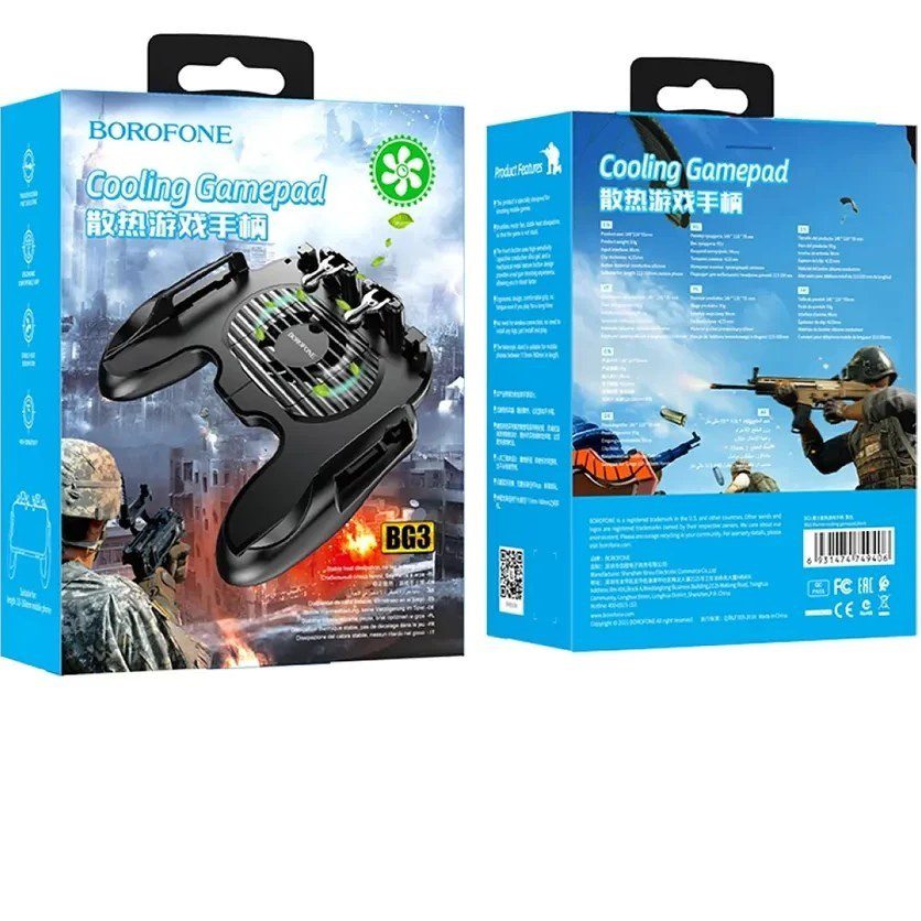 دسته بازی موبایل بروفون مدل BG3 فن دار دسته بازی موبایل بروفون مدل BG3 فن دار