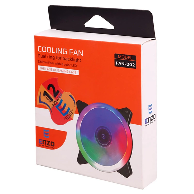 فن کیس گیمینگ انزو مدل FAN-002 فن کیس گیمینگ انزو مدل FAN-002 - Image 1