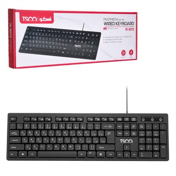 کیبورد سیمی تسکو TK8072