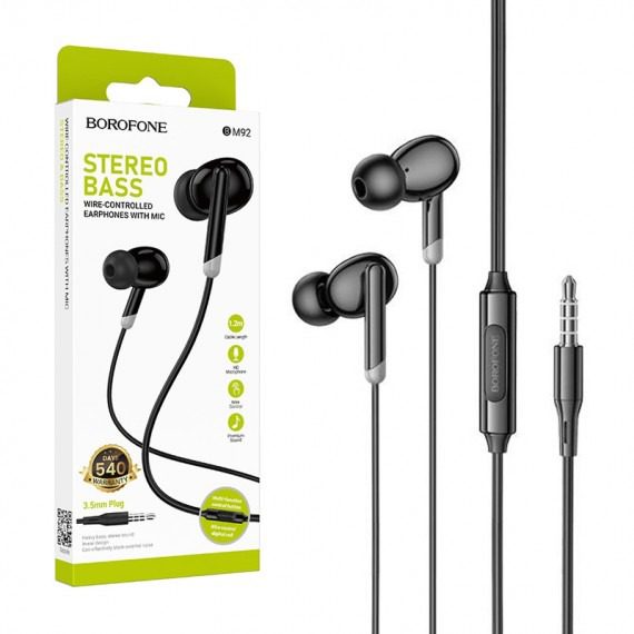 هندزفری باسیم بروفون BM92 AUX