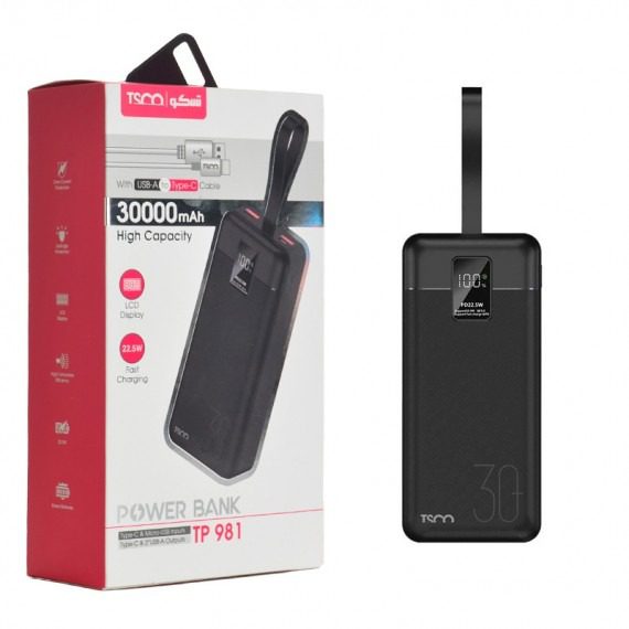 پاوربانک تسکو مدل TP981 30000