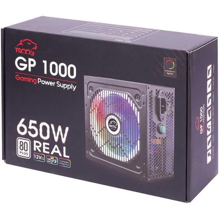 پاور گیمینگ کامپیوتر تسکو مدل GP 1000 توان 650 وات پاور گیمینگ کامپیوتر تسکو مدل GP 1000 توان 650 وات