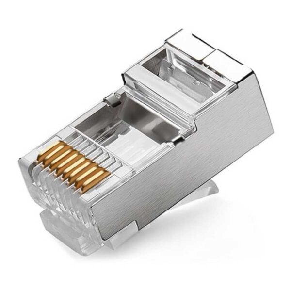 سوکت شبکه فلزی CAT6 مدل میان گذر (OPEN END)