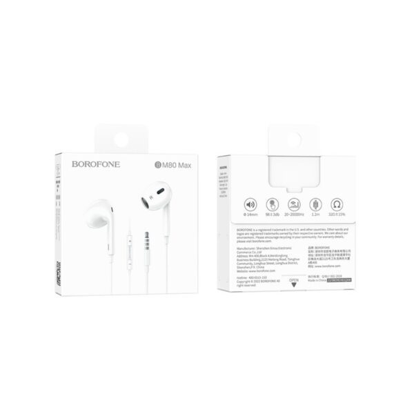 هندزفری بروفون BM80 MAX (AUX _ type-c)