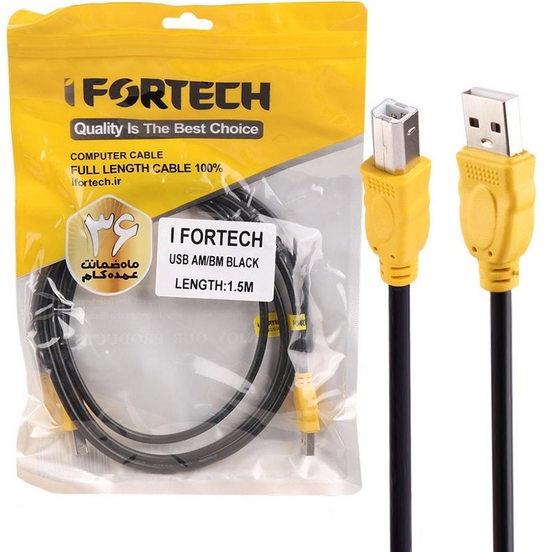 کابل پرینتر آی فورتک Ifortech طول 1.5 متری